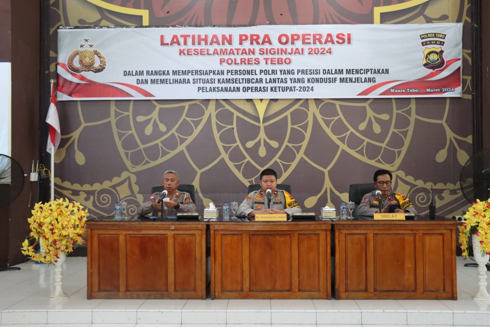 Langkah Proaktif Dalam Mempersiapkan Personel Polri,Polres Tebo Gelar Latihan Pra Operasi Keselamatan Siginjai 2024