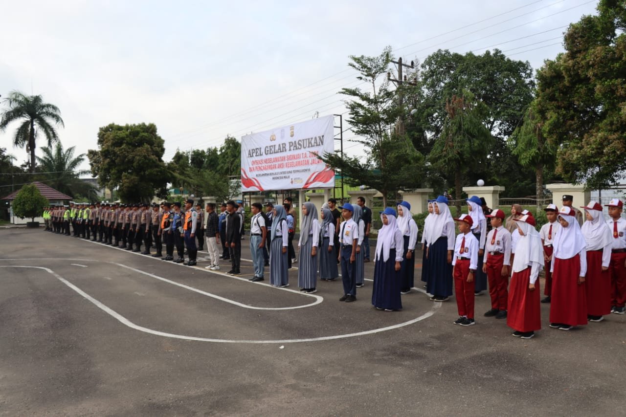 Kapolres Tebo Pimpin Apel OPS. Keselamatan Siginjai 2024