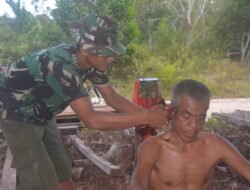 Sibuk Kegiatan Fisik Satgas TMMD Tetap Jaga Kerapian