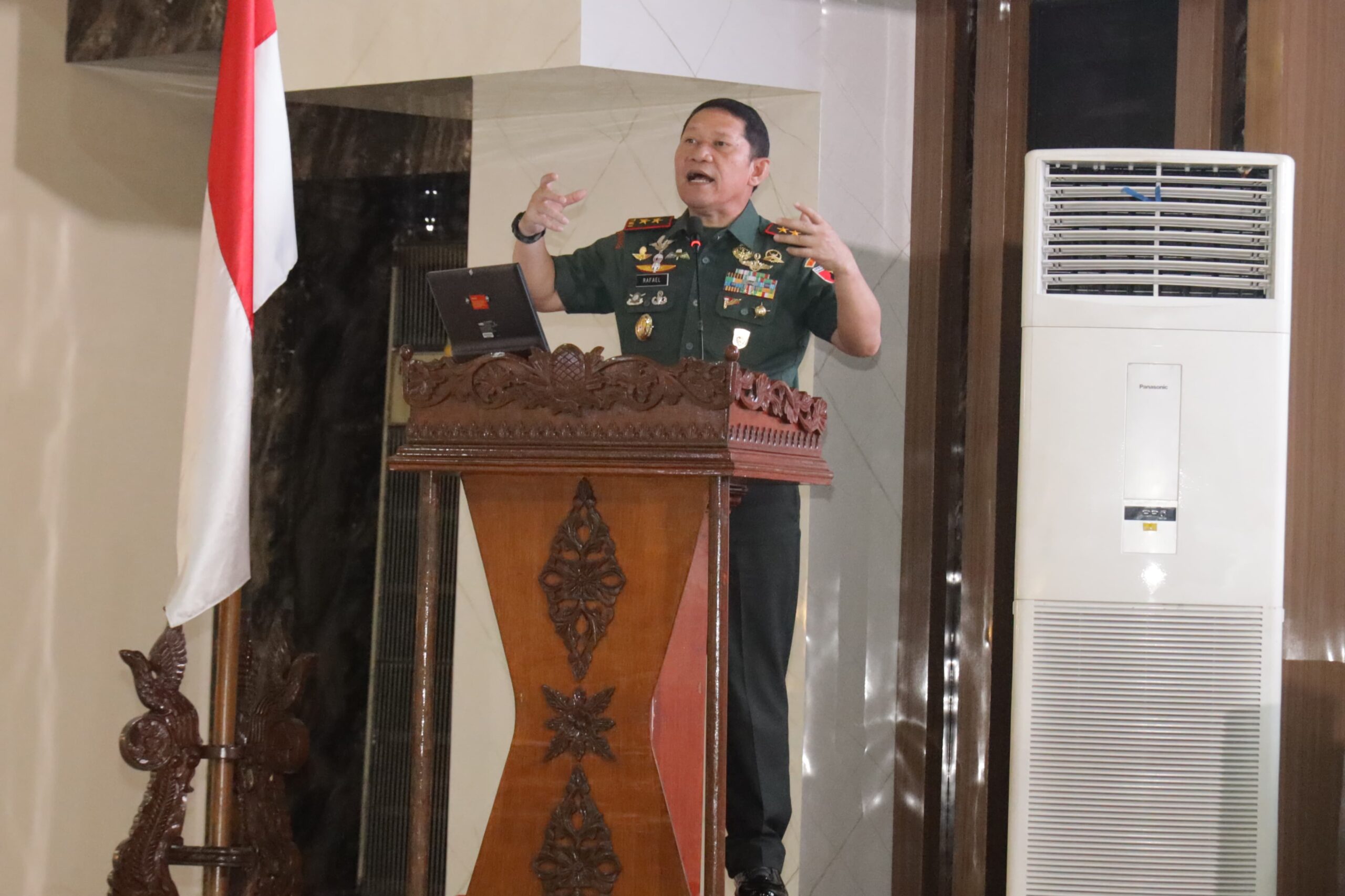 Gelar Rapim, Mayjen TNI Rafael Sampaikan Kebijakan KASAD