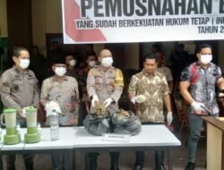 PJ Bupati Aceh Timur Hadiri Musnah BB Sitaan Sejak Juni 2023 Sampai Maret 2024. 107 Perkara