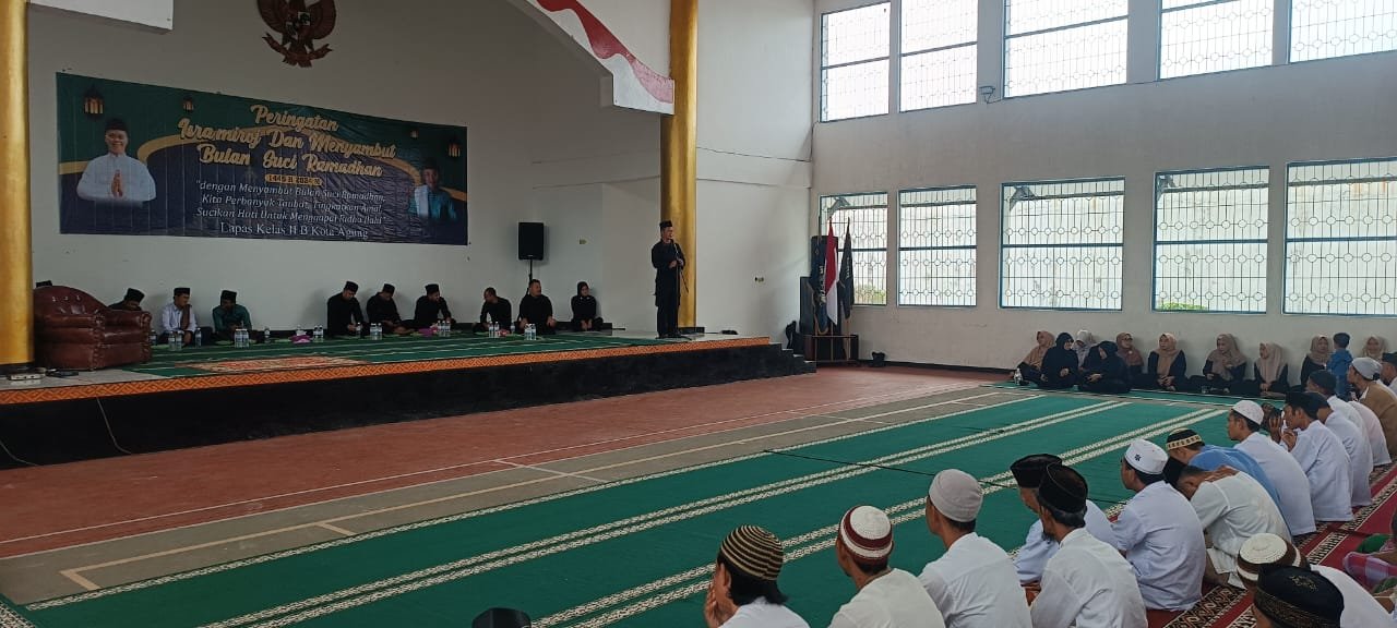 Lapas Kelas IIB KotaAgung Laksanakan Isra Mir'aj 1445 H /2024 H, Jelang Ramadhan