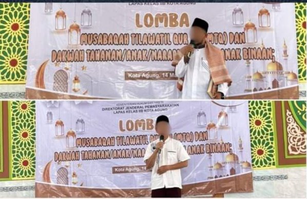 Napi Teroris Turut menjadi Peserta dalam Perlombaan MTQ dan Dakwah Peringatan HBP ke-60 Lapas Kotaagung