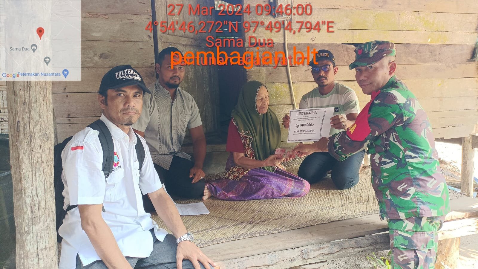 Gampong Samadua Kecamatan Peudawa Kembali Memberikan BLT Extrim Tahap Pertama