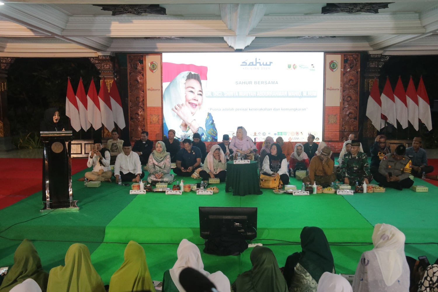 Bupati Ikfina Hadiri Dialog Kebangsaan Dan Sahur Bersama Sinta Nuriyah Wahid