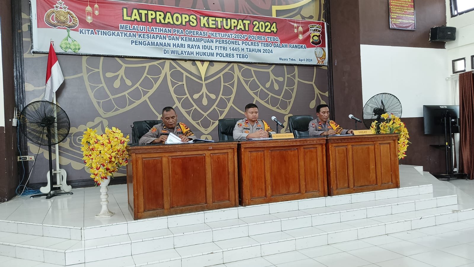 Kapolres Tebo Buka Lat Pra Ops Ketupat 2024 : Momen Terbaik Untuk Melayani Masyarakat