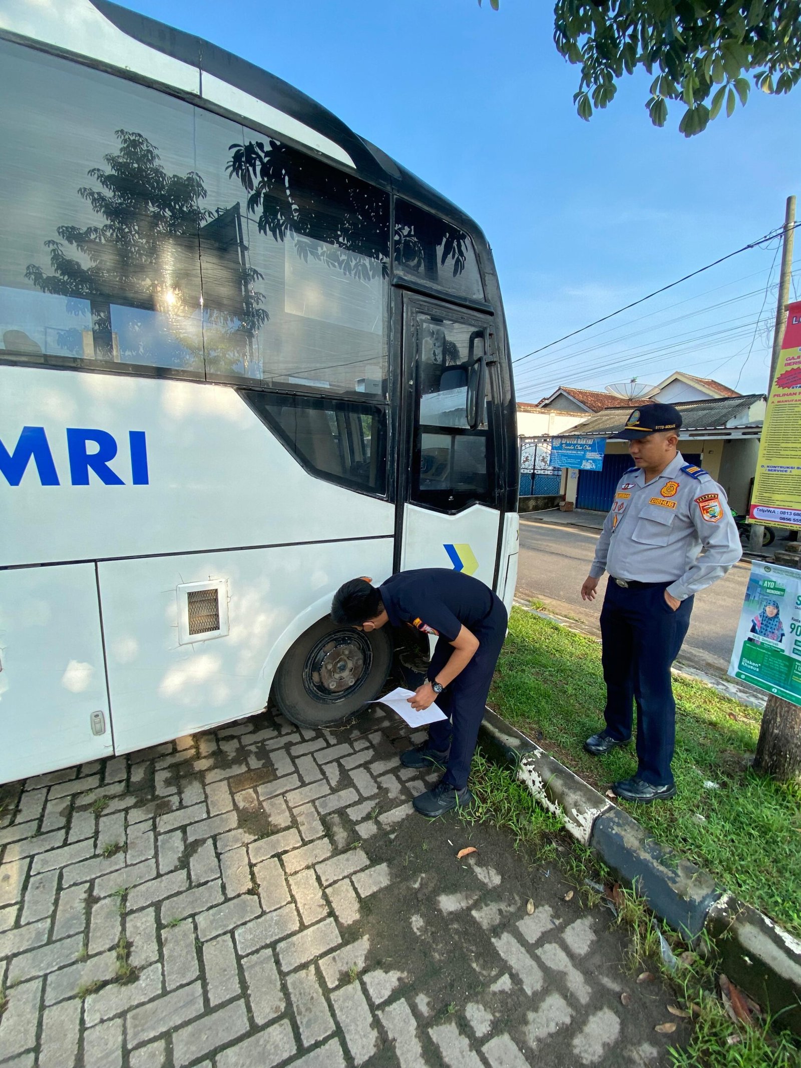 Menjelang Lebaran, Dishub Tubaba Mulai Cek Kelayakan Bus Yang Beroperasi Diwilayah Tubaba