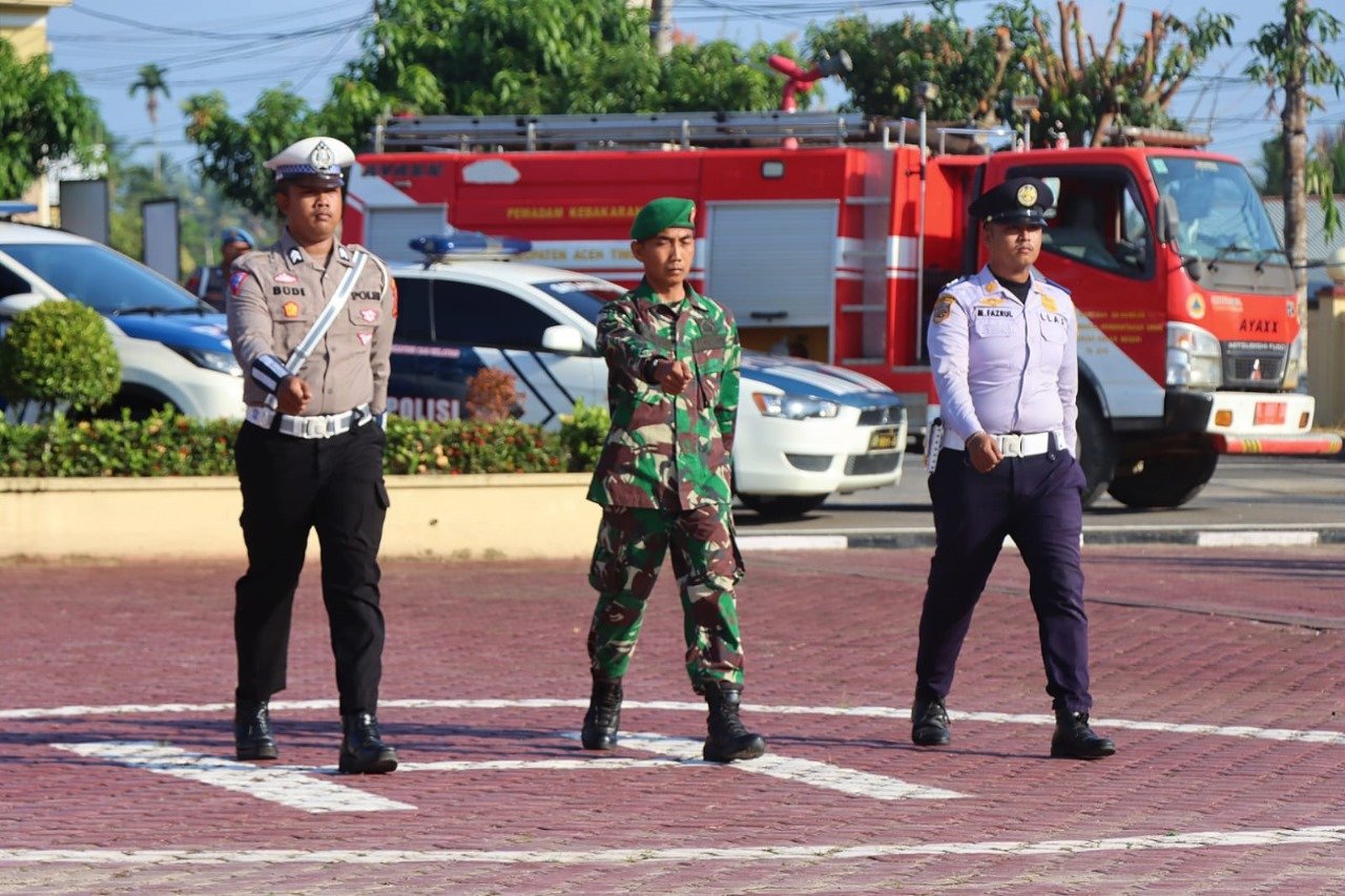 Jelang Lebaran, Polres Aceh Timur Laksanakan Apel Gelar Pasukan Operasi Ketupat Seulawah 2024