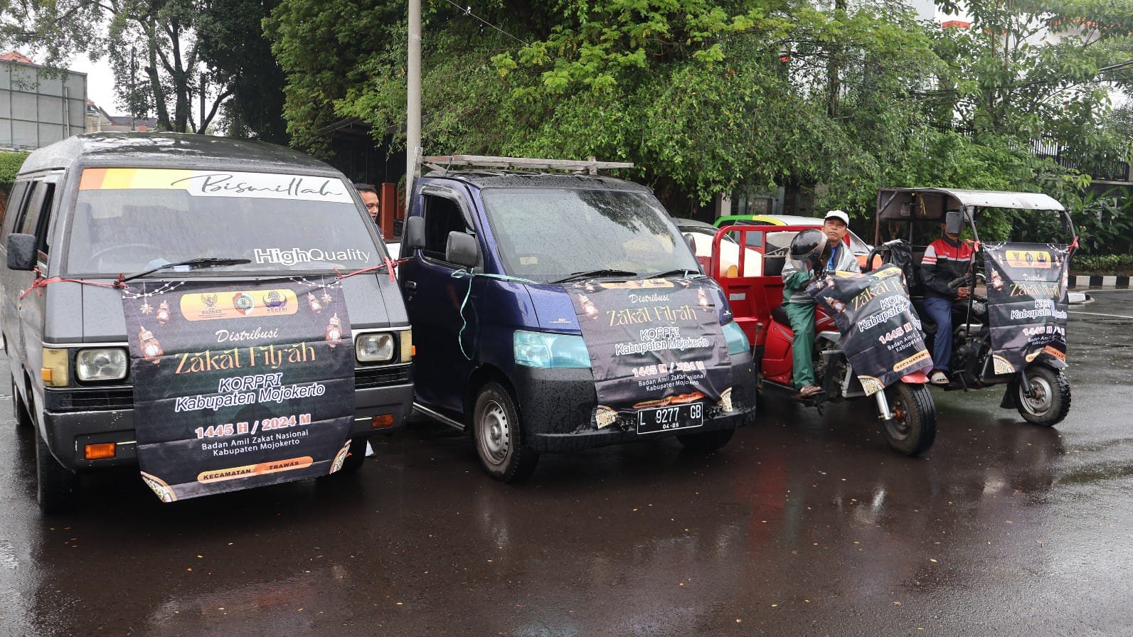 Bupati Ikfina Berangkatkan Pendistribusian Zakat Fitrah Sebanyak 2.330 Paket Beras