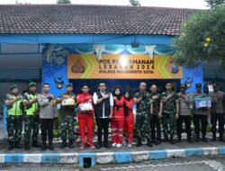 Dandim 0815/Mojokerto Bareng Forkopimda Cek Kesiapan Pos Pam Lebaran 1445 H