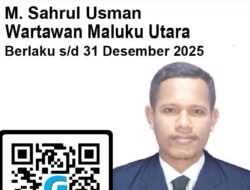 Stop Press Wartawan Majalahglobal.com M. Sahrul Usman