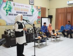 Saling Memaafkan Dan Bersilaturahmi, Bupati Ikfina Hadiri Giat Halal Bihalal Di Dinsos Kabupaten Mojokerto