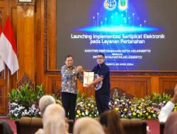 Pemkot Bersama Kantah Kota Mojokerto Launching Implementasi Sertipikat Elektronik