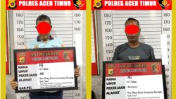 Lagi – Lagi, Satreskrim Polres Aceh Timur Bersama Polsek Peureulak Kota Ungkap Dua Pelaku Tindak Pidana Judi Online