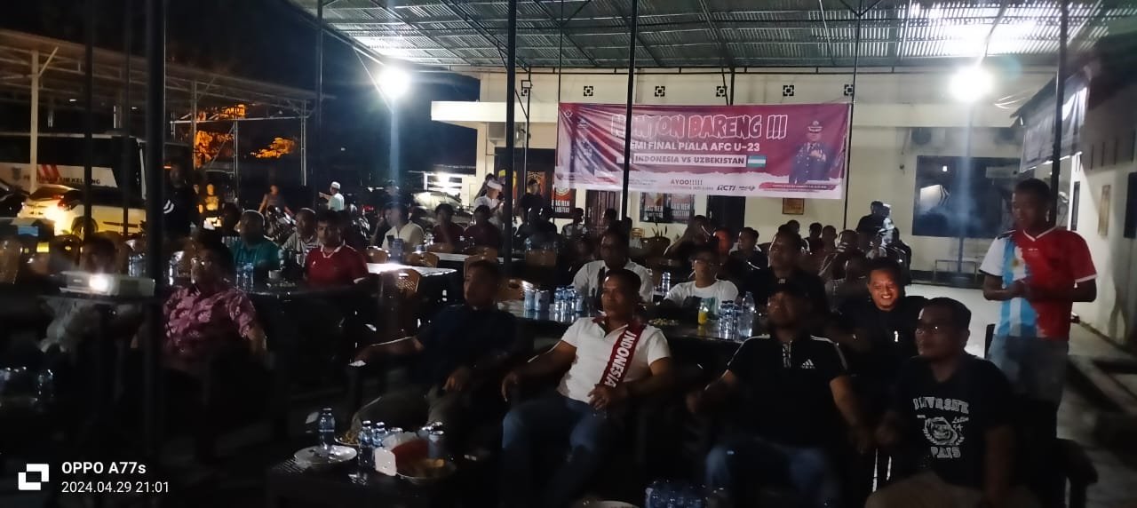 Semi Final Piala AFC Indonesia VS Uzbekistan, Polres Tebo Gelar Nonton Bareng