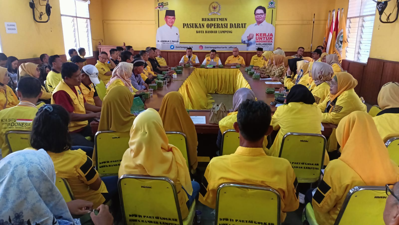 Golkar Lampung Sambut Hangat Bacagub Hanan bersama Pengurus DPP