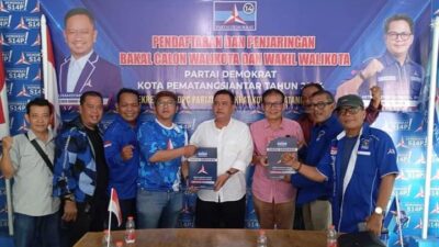 Mantan Birokrat Pemko Siantar Daftar Ke Partai Demokrat : Kurnia Rajasyah Saragih ST MM Dan Reinward Simanjuntak Maju Pilkada Pematang Siantar