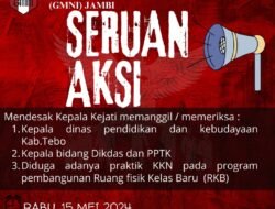 Pengelolaan DAK Diknas Tebo 2023 Diduga Syarat Penyimpangan,DPC GMNI Jambi Akan Gelar Aksi Didepan Kejaksaan Tinggi Jambi