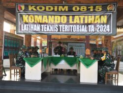 Tingkatkan Kemampuan Teritorial Wilayah, Dandim 0815/Mojokerto Buka Latnister Tahun 2024