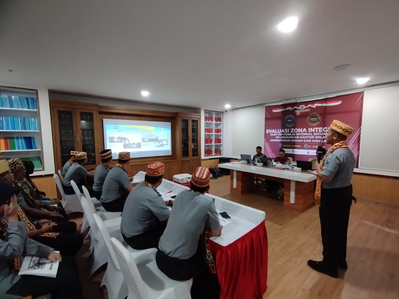 Siap Raih WBK, Lapas Kotaagung Ikuti Desk Evaluasi WBK TPI Itjen Kemenkumham