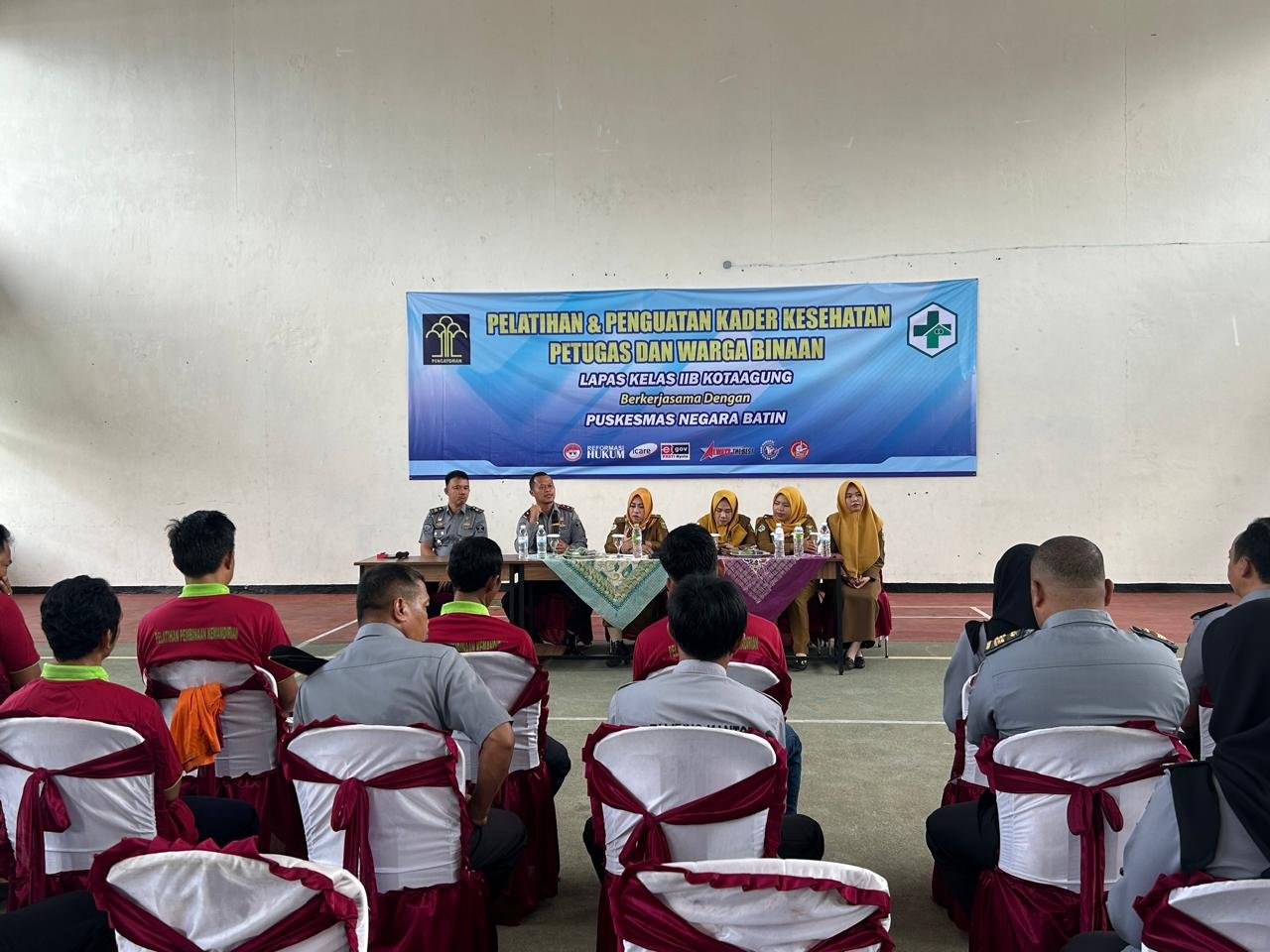 Lapas KotaAgung Gelar Pelatihan dan Penguatan Kader Kesehatan Sinergi Dengan Puskesmas Negara Batin Tanggamus