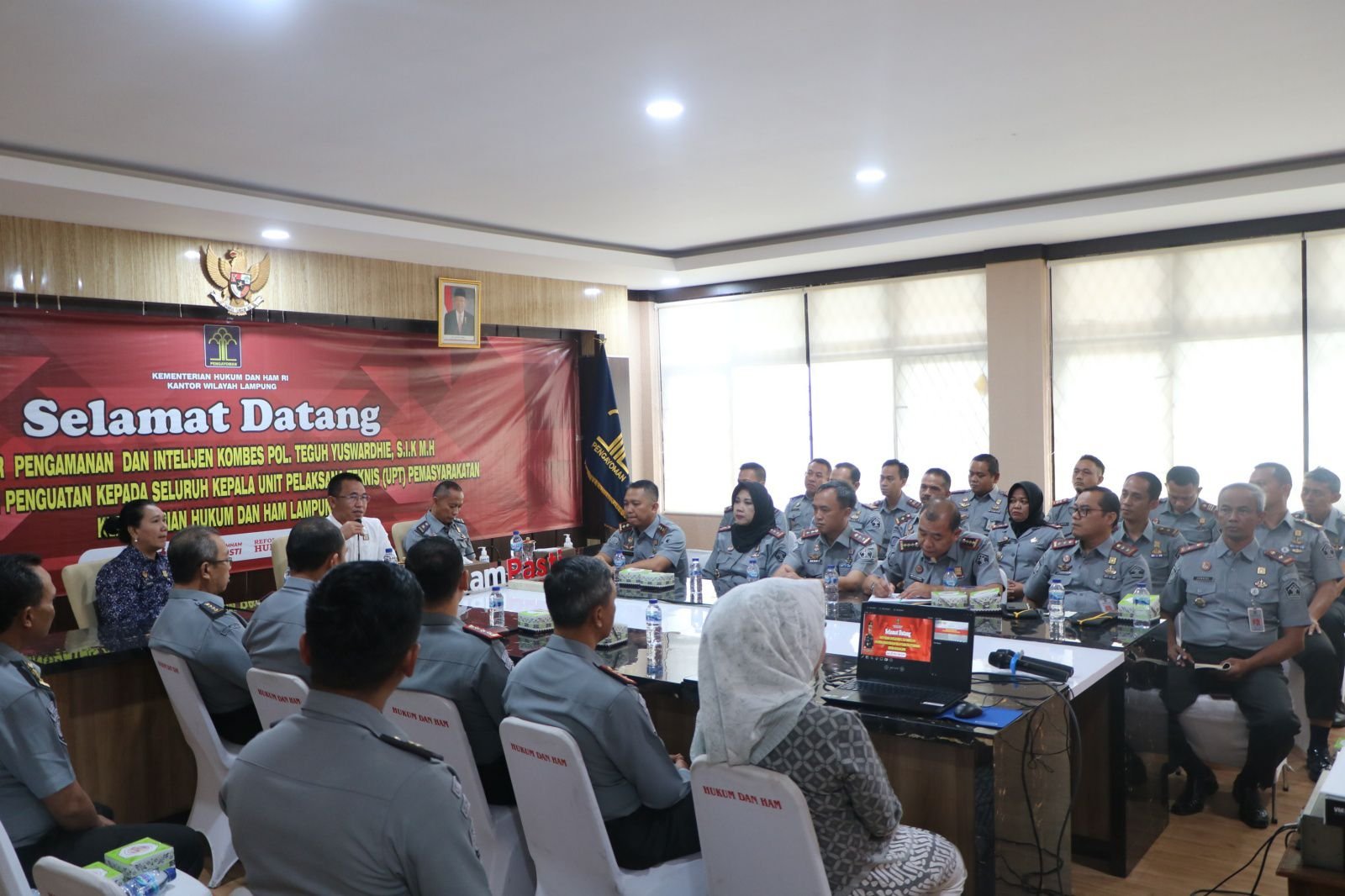 Laksanakan Tiga Kunci Pemasyarakatan Maju + Back to Basic, Kalapas Kotaagung Ikuti Penguatan Direktur Pengamanan dan Intelijen