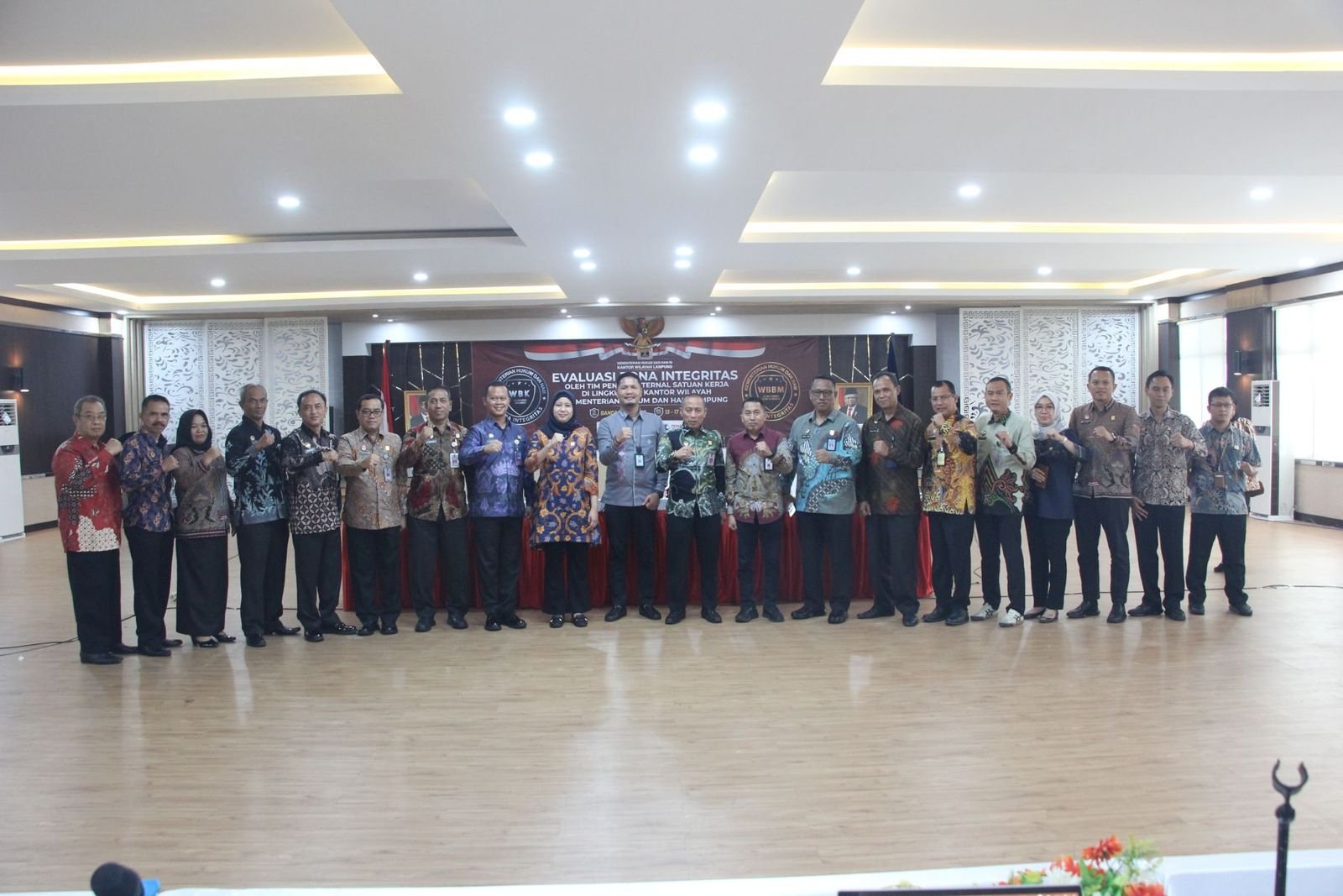 Lapas Kotaagung Lolos Penilaian TPI Dalam Exit Meeting Evaluasi Pembangunan ZI WBK Oleh Tim Itjen Kemenkumham