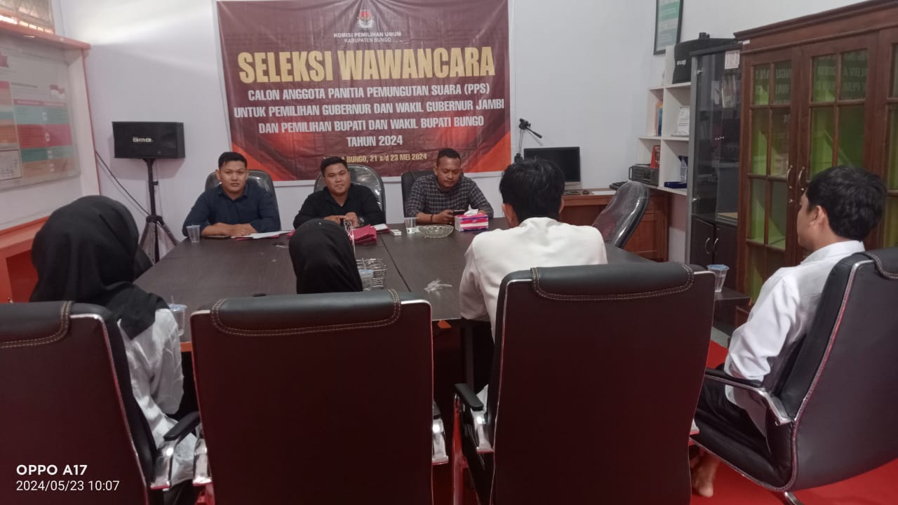Seleksi Wawancara Calon anggota PPS Sekabupaten Bungo