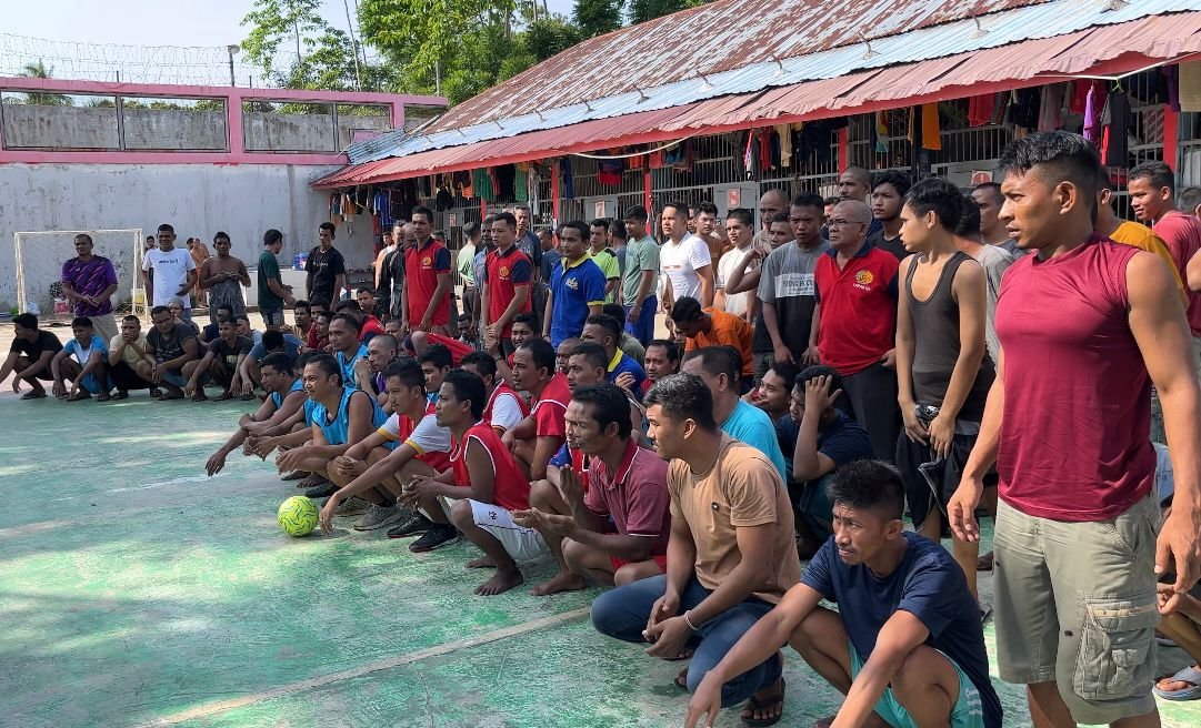 Kalapas Idi Buka Turnamen Futsal Antar Warga Binaan