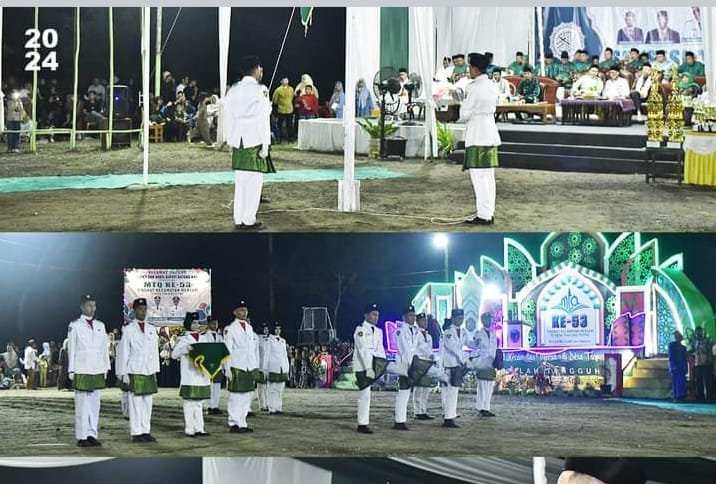 Wabup H. Bakhtiar Beserta Istri Hadiri Penutupan MTQ Ke-53 Tingkat Kecamatan Mersam