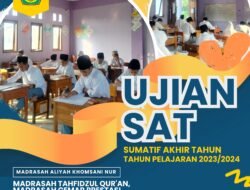 Alhamdulillah, MA Khomsani Nur Sukses Adakan Asesmen Sumatif Akhir Semester Tahun Pelajaran 2023/2024