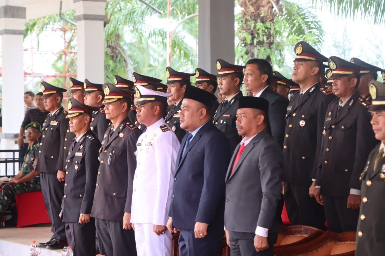 Kapolres Aceh Timur Pimpin Upacara Hari Lahir Pancasila