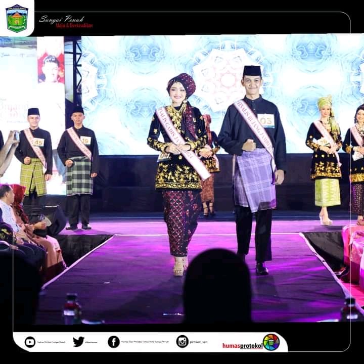 Wako Ahmadi Zubir dan Ny Herlina ahmadi hadiri Grand Final Bujang Gadis Kota Sungai Penuh
