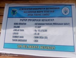 Ketua TPK di Desa Tebing Tinggi Diduga Tidak Difungsikan