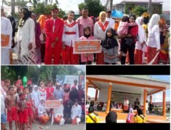 BUPATI BASAM KASUBA MELEPAS PESERTA KIRAB BUDAYA FESTIFAL MARABOSSE