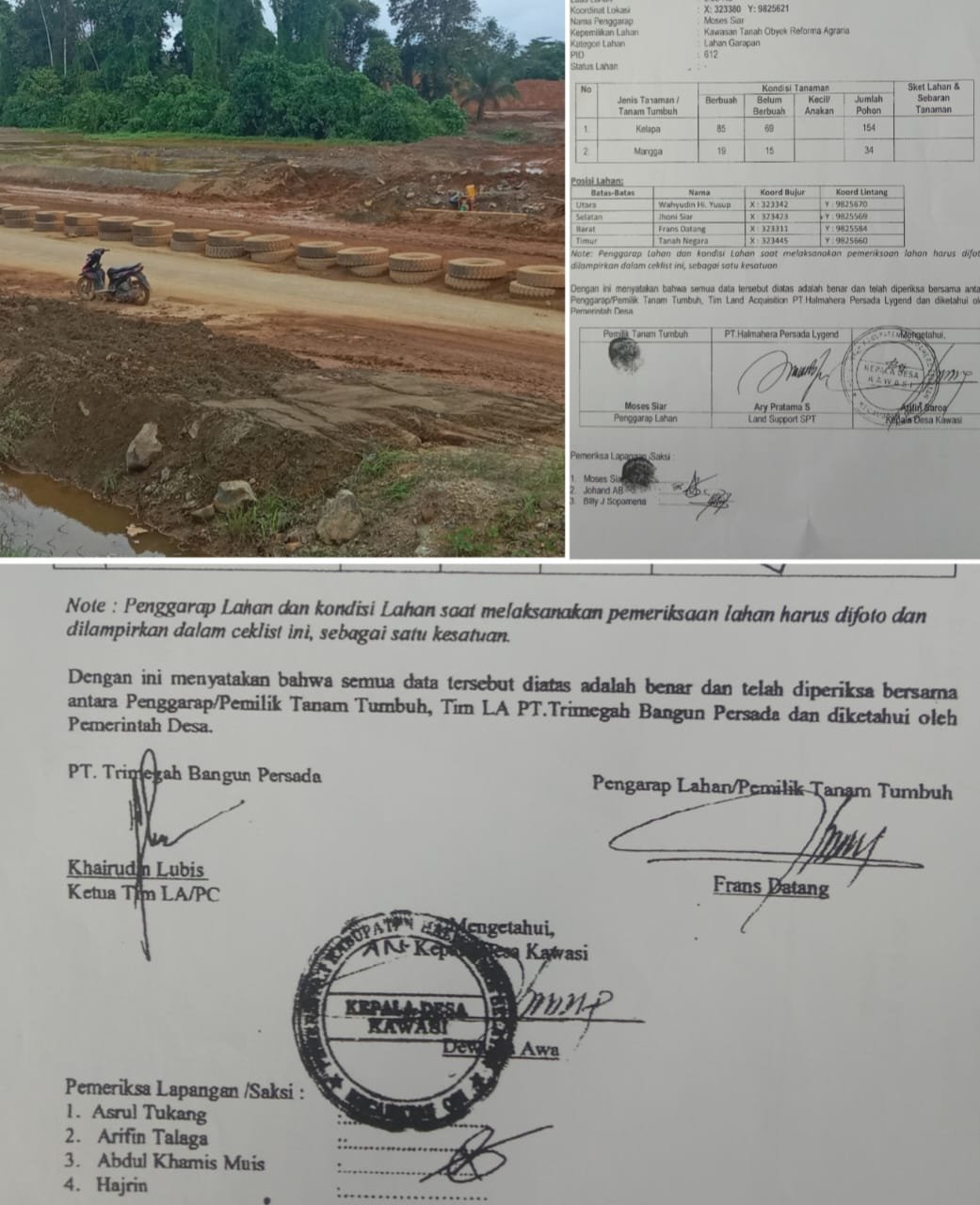 Marak Mafia Lahan, PT. Harita dan Sekdes Didesak Tanggung Jawab
