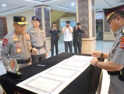 Kapolda Pimpin Sertijab Karorena Polda Lampung