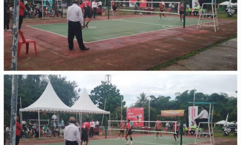 Tim Sepak Takraw Putra Aceh Timur Hancur Dan Tumbang 1-2 Dari Tim Putra Aceh Singkil