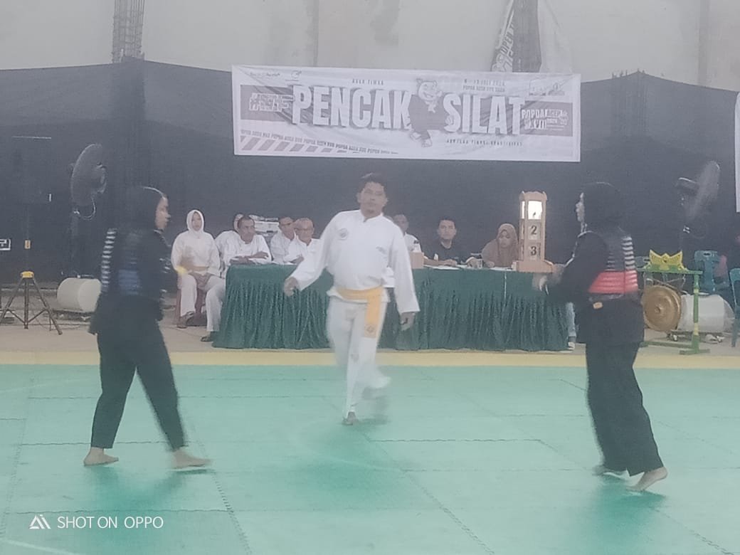 POPDA ke-XVII, Atlet Pencak Silat Putri Aceh Timur Kalah di Partai Final Melawan Atlet Putri Banda Aceh