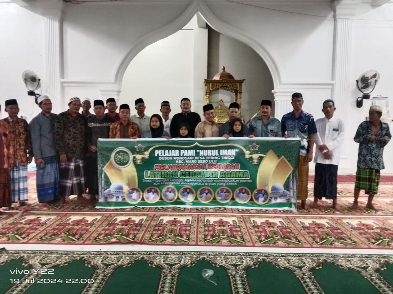 Pelajar PAMI Nurul Iman Gelar Ceramah Agama di Masjid Darunnaja Desa Peninjauan