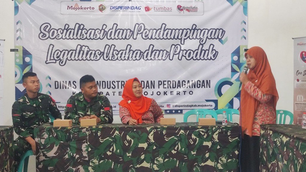 TMMD Reguler Ke-121 Mojokerto, Berikan UMKM Kemudahan Legalitas Demi Tingkatkan Produktifitas