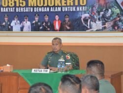 Jelang Sertijab Dandim, Kodim 0815/Mojokerto Terima Kunjungan Tim Verifikasi Korem 082/CPYJ