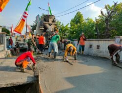 Begini Perkembangan Sasaran Fisik TMMD Reguler Ke-121 Mojokerto Di Pekan Pertama