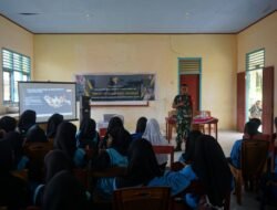 SKK Satgas TMMD Ke 121 Kodim 1509/Labuha Berikan Penyuluhan Kesadaran Bela Negara dan Cinta Tanah Air