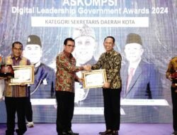 Sekda Kota Mojokerto Sabet Penghargaan Sekda Kota Terbaik ADLG Awards 2024