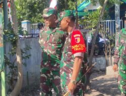 Pastikan Sesuai Rencana, Dansatgas Tinjau Kemajuan Sasaran Fisik TMMD Desa Bandung