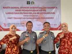 Lembaga Pemasyarakatan Kelas IIB  Dan Rutan Kelas IIB KotaAgung Gelar Bakti sosial Donor Darah