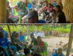 Duduk Bersama Satgas TMMD Ke 121 Kodim 1509/Labuha Berbagi Cerita Bersama Warga Desa Dolik