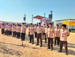 Saka Wira Kartika Kodim 0815/Mojokerto Ikuti Upacara Peringatan Hari Pramuka Ke-63 Secara Virtual