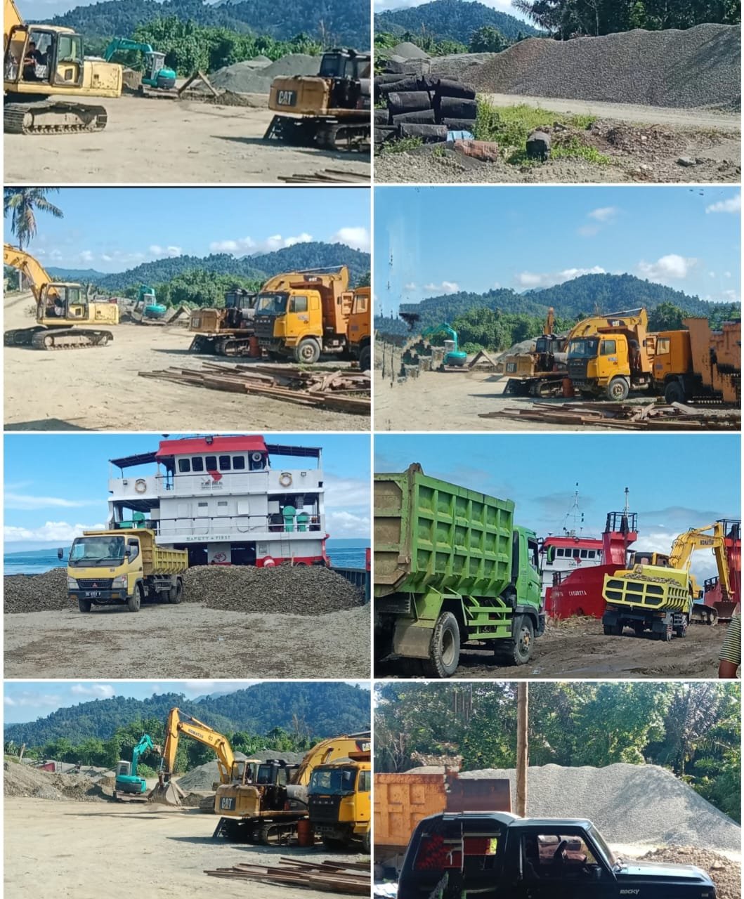 Oknum Pejabat Pemda Halsel Miliki Jabatan Penting Di PT. TBA Aktifitas Galian C Ilegal Skala Besar